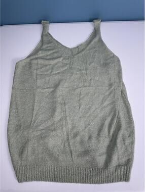 Tankaneo Green Knit Sleeveless Top Size M